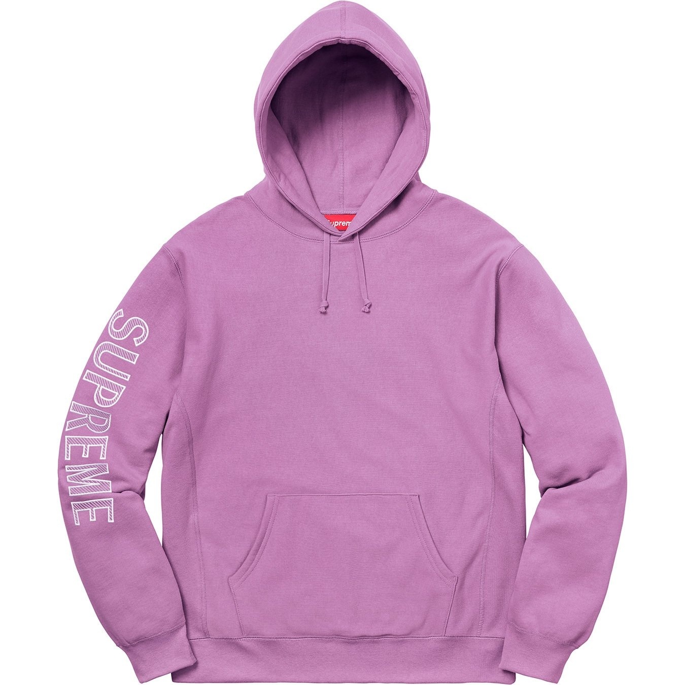 Sleeve Embroidery Hooded Sweatshirt view 2